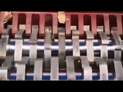 Eixos dobro que esmagam a máquina grossa da retalhadora de papelada dos livros