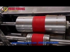 Punho liso do saco de compras de papel que faz a máquina