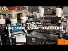 Máquina de fabricação de tigelas de papel em estado novo com inspecção de saída de vídeo