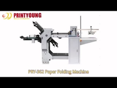 2.5kw Máquina automática de dobrar papel de 2 pentes 40 ~ 200 gsm